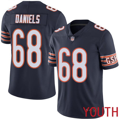 Chicago Bears Limited Navy Blue Youth James Daniels Home Jersey NFL Football 68 Vapor Untouchable